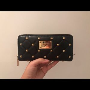 Michael Kors Gold Studded Wallet